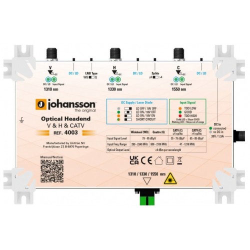 4003 Optical Headend Transmitter 3 wavelengths