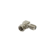 AF-90 Conector Adaptador F Metal 90 Graus com Cotovelo 