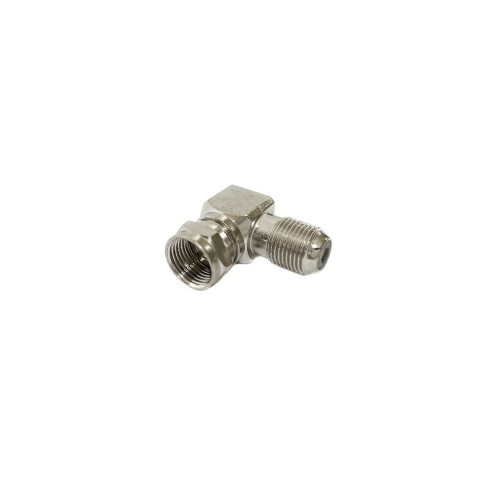 AF-90 Conector Adaptador F Metal 90 Graus com Cotovelo 