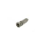 CS-F-US Conector Seguranca F-Macho Universal Solda com Mola