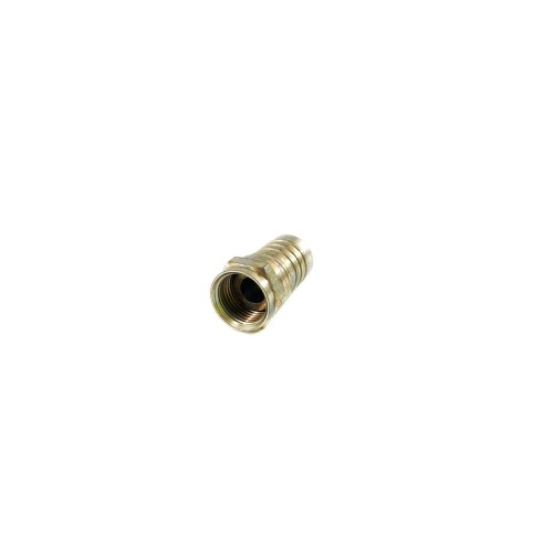 F56-324G Conector F-Crimpar Hexagonal RG6 Latão Usinado