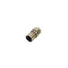 F56-324GWO Conector F-Crimpar Hexagonal RG6 com Gel+Oring Usin/Bicrom