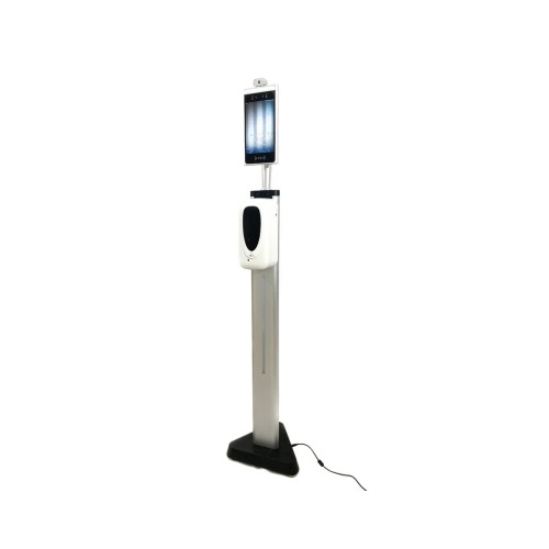 NT-SS-T-CFTV Pedestal com Sensor Dosador Alcool Gel, Termometro e Camera