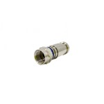  ZCST-59 - Conector F-macho, crimpagem de fixação no cabo por compressão.