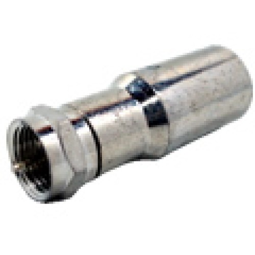 F11-480H - Conector F-macho, crimpagem hexagonal