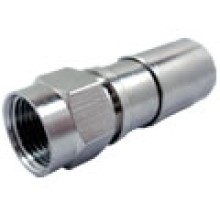 ZCBS-6 - Conector F-macho, crimpagem de fixação no cabo por compressão