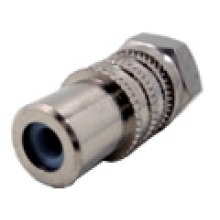 RCA-F - Conector adaptador  RCA-Fêmea para F-macho